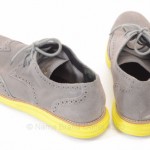 Cole Haan Lunargrand Wingtip C10226 gray 10.5 suede oxford shoe $198 HDB323