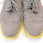 Cole Haan Lunargrand Wingtip C10226 gray 10.5 suede oxford shoe $198 HDB323
