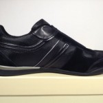$125 NIB Hugo Boss MensOrange Kempton I Black Athletic Sneakers Left 12, Right 9