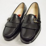 NEW Vintage COLE HAAN Men 9-D Black Leather Slipon Monk Strap Loafer Moc Shoes