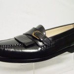 NEW Vintage COLE HAAN Men 9-D Black Leather Slipon Monk Strap Loafer Moc Shoes