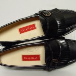 NEW Vintage COLE HAAN Men 9-D Black Leather Slipon Monk Strap Loafer Moc Shoes