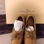 New Cole Haan Dominick Boat Yacht Shoes size 9.5 Brown Papaya $158