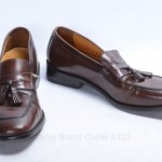 Cole Haan C07907 Nike Air 9 mahogany brown leather Loafer Tassel Apron Toe shoe