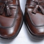 Cole Haan C07907 Nike Air 9 mahogany brown leather Loafer Tassel Apron Toe shoe