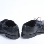 Cole Haan Colton C08892 Nike Air 9 black leather Oxford Wingtip Laced Round shoe