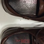 Diesel Men’s Pilsner Brown All Leather Sneakers Size 10
