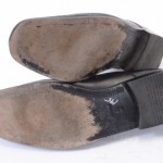 Hugo Boss 50219235 Cloude 9.5 Black leather square apron oxford shoe GTQ523