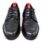 COLE HAAN Mens 8.5 M Black Tumbled Leather Oxford Casual Dress Shoes Brazil