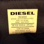Diesel New Remy Leather Fashion Sneakers Sz 10.5 New without Box.
