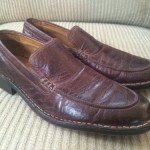 Mens Cole Haan Casual Loafer Brown Distressed Leather 11 M