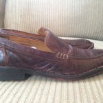 Mens Cole Haan Casual Loafer Brown Distressed Leather 11 M