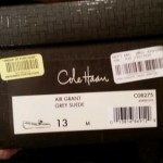 Cole Haan air grant grey suede men’s shoes size 13 in box