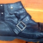 Black Leather Diesel Mardlabor Buckle Biker Boots Size 10 US/43 EU Retail $220