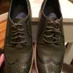 NEW Cole Haan Nike Lunargrand Long Wing Tip Oxford – Sz 8.5 Green Fatigue/Taupe