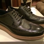 NEW Cole Haan Nike Lunargrand Long Wing Tip Oxford – Sz 8.5 Green Fatigue/Taupe