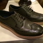 NEW Cole Haan Nike Lunargrand Long Wing Tip Oxford – Sz 8.5 Green Fatigue/Taupe