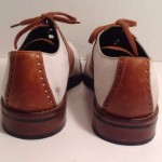 Cole Haan Mens Size 10.5 M White & Tan Leather Saddle Oxford Shoes