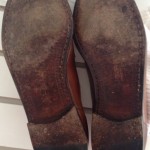 COLE HAAN BRAGANO Italy Mens Leather Brown With Tan Fabric Loafers Sz 9.5D