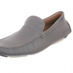 Hugo Boss NEW Gray Drinno Slip On Driving Moccasins Size 7 M Leather Shoes $225