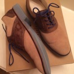 Cole Haan Air Franklins 10.5 Saddle Sand Brown Baby Blue MSRP $198 70% Off