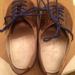 Cole Haan Air Franklins 10.5 Saddle Sand Brown Baby Blue MSRP $198 70% Off