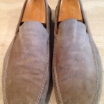 Genuine HUGO BOSS Tan Suede Leather Mens Loafers Shoes Sz 10 Excellent!