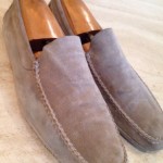Genuine HUGO BOSS Tan Suede Leather Mens Loafers Shoes Sz 10 Excellent!