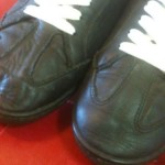 DIESEL Mens Leather Sneakers Black Sz 9 Free Shipping