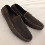 AWESOME COLE HAAN MENS CASUAL DRIVING LOAFER /MOCCASIN BROWN SUEDE SIZE 13M