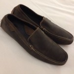 AWESOME COLE HAAN MENS CASUAL DRIVING LOAFER /MOCCASIN BROWN SUEDE SIZE 13M