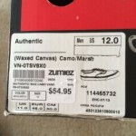 Vans Authentic Camo Waxed Canvas Shoe- Size 12