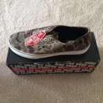Vans Authentic Camo Waxed Canvas Shoe- Size 12