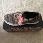 Vans Authentic Camo Waxed Canvas Shoe- Size 12