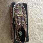 Vans Authentic Camo Waxed Canvas Shoe- Size 12