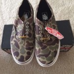 Vans Authentic Camo Waxed Canvas Shoe- Size 12