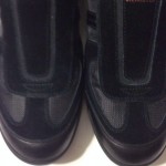 NIB Hugo Boss Orange Men’s Kempton Black/Silver Leather/Canvas Sneak