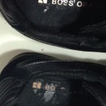 NIB Hugo Boss Orange Men’s Kempton Black/Silver Leather/Canvas Sneak