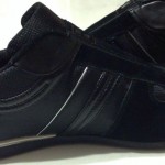 NIB Hugo Boss Orange Men’s Kempton Black/Silver Leather/Canvas Sneak