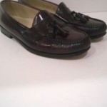 Mens Cole Haan 11 D Medium Burgundy Tassel Vintage Italian Loafers