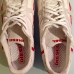 White Leather Sneakers Diesel – Size 10.5 – NWOT