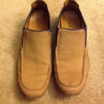 Used Men’s Sz 10.5 Cole Haan Nike Air Suede And Leather Slip On Casual Shoes