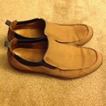 Used Men’s Sz 10.5 Cole Haan Nike Air Suede And Leather Slip On Casual Shoes