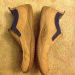 Used Men’s Sz 10.5 Cole Haan Nike Air Suede And Leather Slip On Casual Shoes