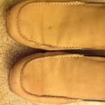 Used Men’s Sz 10.5 Cole Haan Nike Air Suede And Leather Slip On Casual Shoes