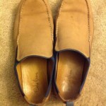 Used Men’s Sz 10.5 Cole Haan Nike Air Suede And Leather Slip On Casual Shoes