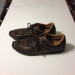 Diesel Men’s Ganoe Brown/Tan Snakeskin Print Leather Casual Shoe/Sneaker Size 13