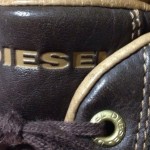 Diesel Men’s Ganoe Brown/Tan Snakeskin Print Leather Casual Shoe/Sneaker Size 13