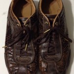 Diesel Men’s Ganoe Brown/Tan Snakeskin Print Leather Casual Shoe/Sneaker Size 13