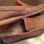 EUC Cole Haan Nike Air Brown Slip On Golf Loafer Shoes Venetian 10.5